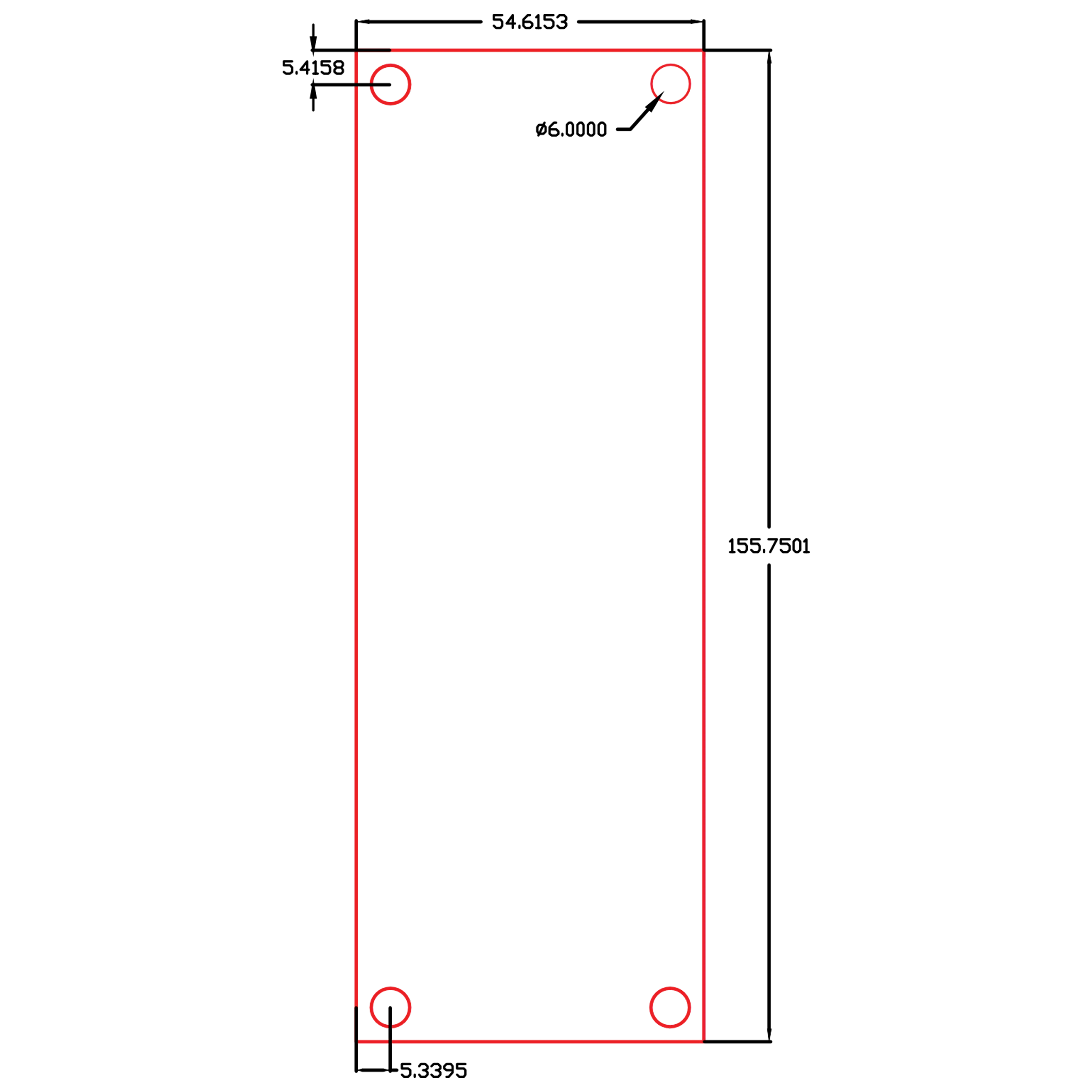 ابعاد نمایشگر ریزشی Mr-150